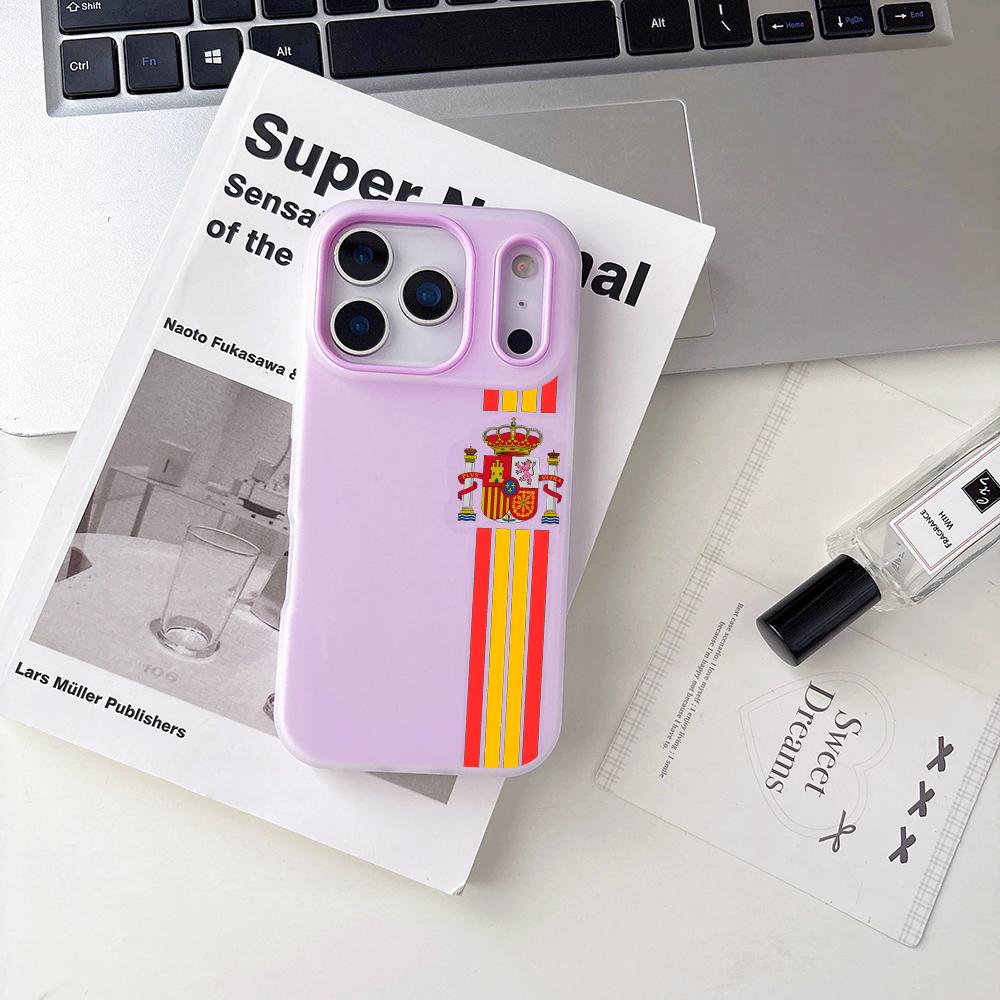 Spain LOGO Espana Red Yellow L - Apple Iphone 15 ulasan dan harga