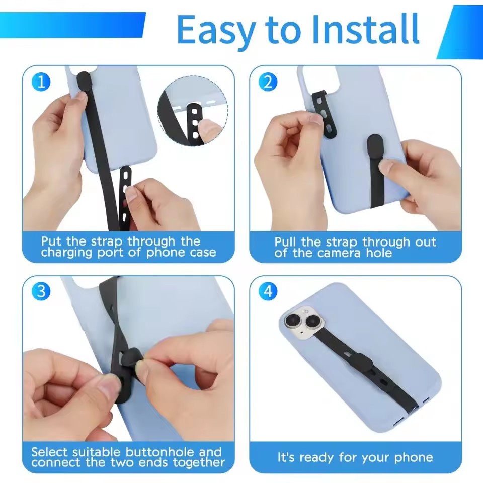 Portable Silicone Phone Strap  - Phone Accessories Useful ulasan dan harga