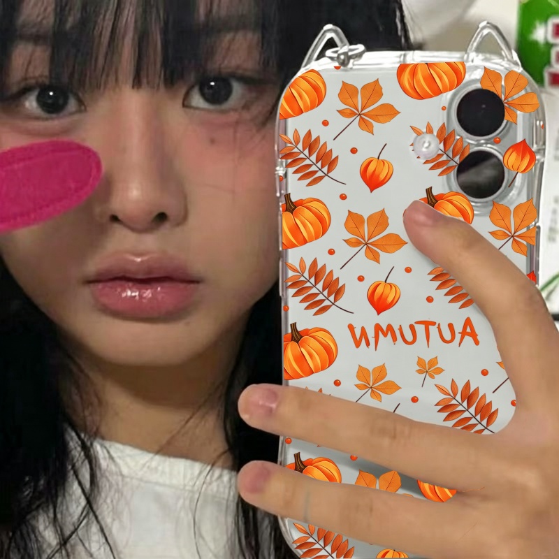 Autumn Pumpkin Falling Leaves  - Apple Iphone 15 ulasan dan harga