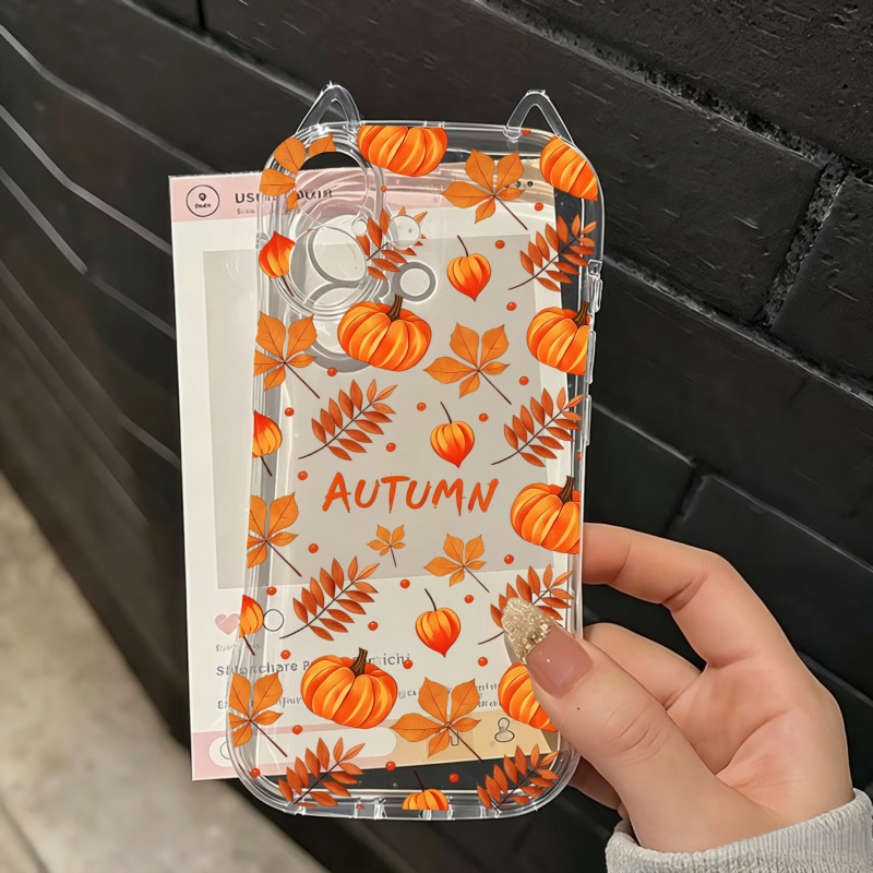 Autumn Pumpkin Falling Leaves  - Apple Iphone 15 ulasan dan harga