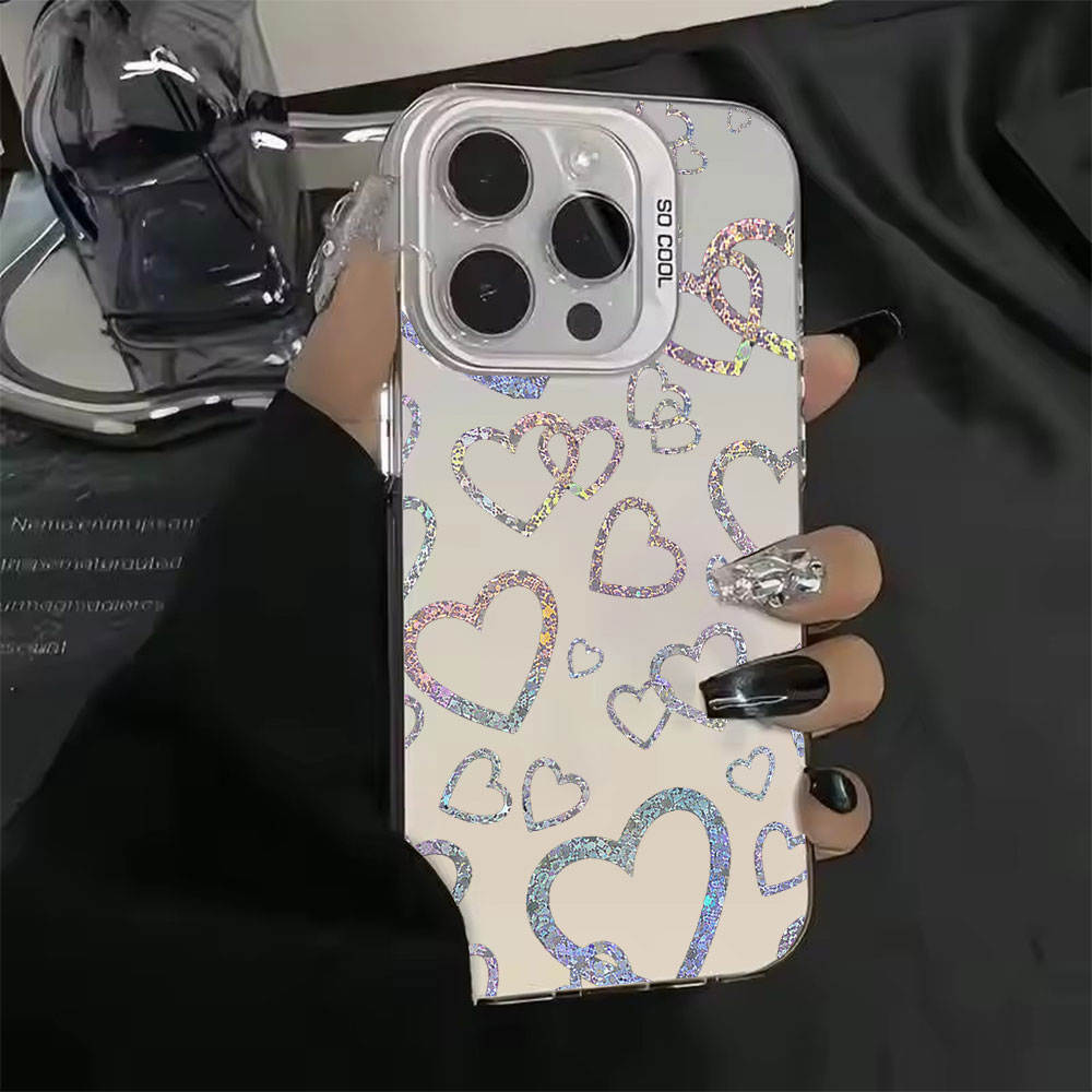 Colorful Heart Print Case For  - Apple Iphone 15 ulasan dan harga