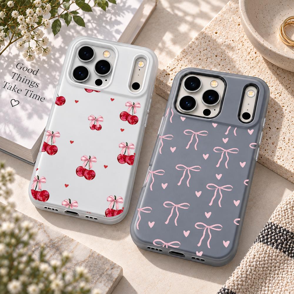 Cute Pink Heart Bow Cute Pink  - Apple Iphone 15 ulasan dan harga