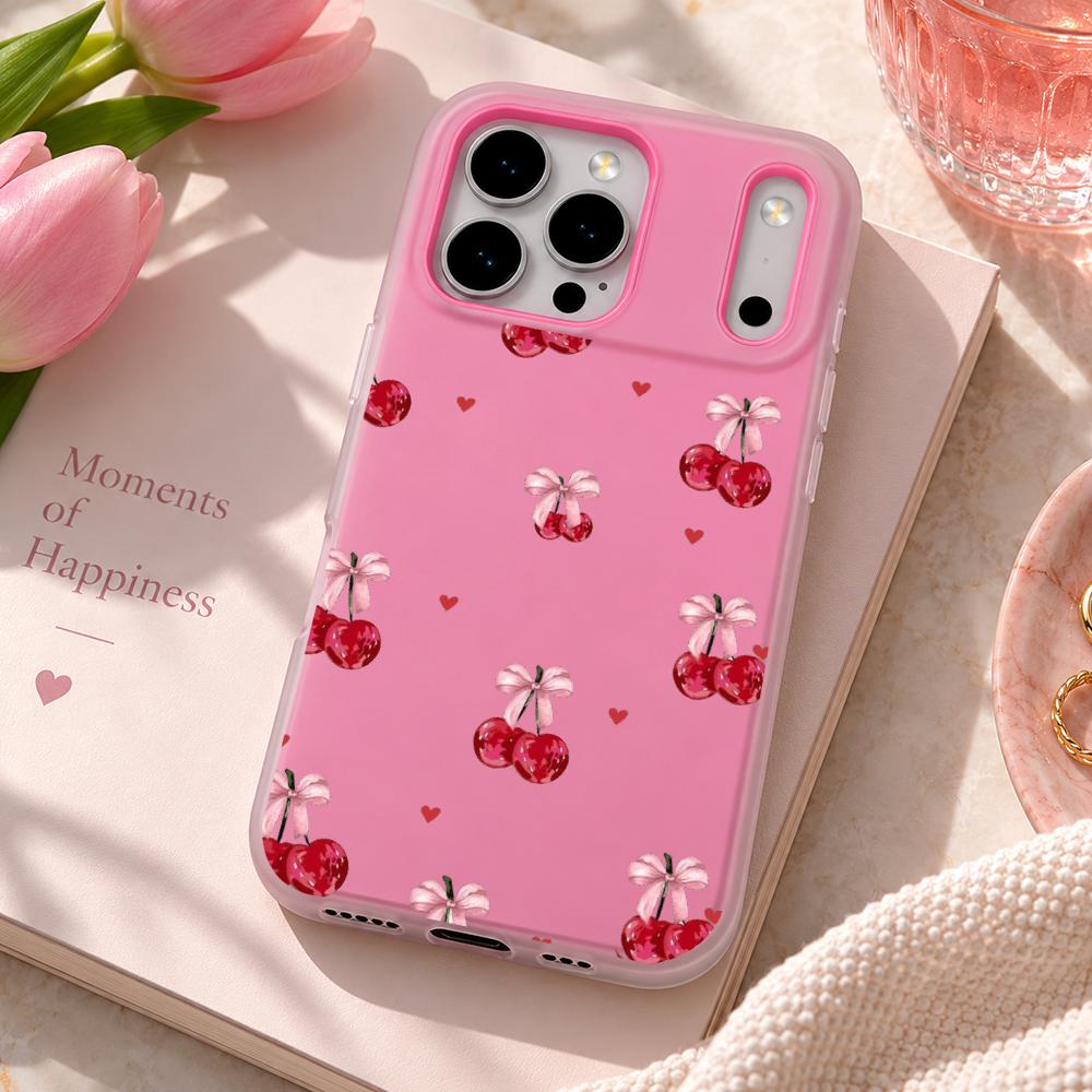 Cute Pink Heart Bow Cute Pink  - Apple Iphone 15 ulasan dan harga