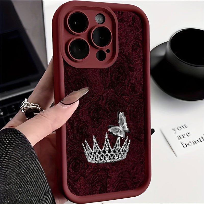 Phone Case Red Rose Silver Cro - Apple Iphone 15 ulasan dan harga