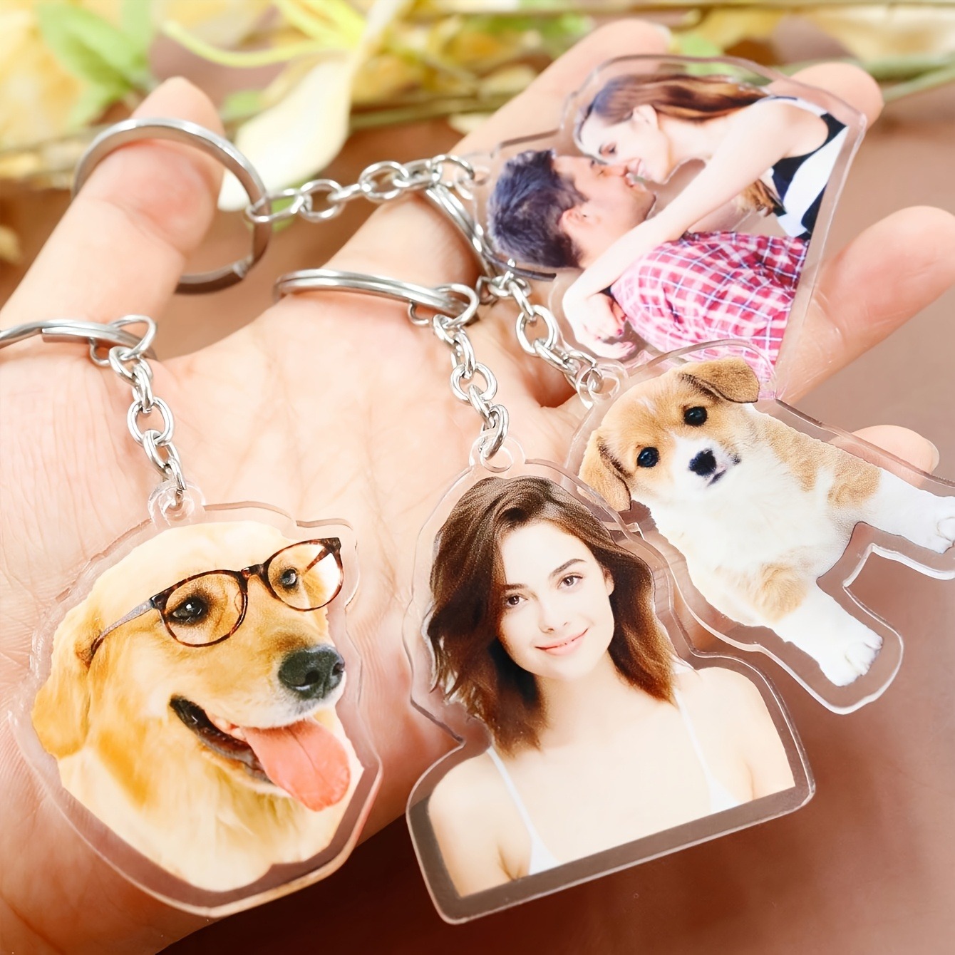 1 Custom Photo Acrylic Keychai - Phone Accessories Charms ulasan dan harga